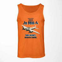 Thumbnail for Junkers Ju 88A-4 - Twin engines. Versatile charm. design on orange tank top