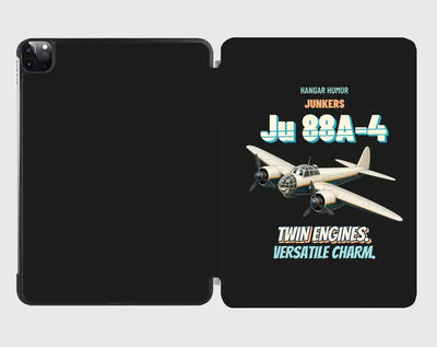 Junkers Ju 88A-4 - Twin engines. Versatile charm. design on black ipad tablet case