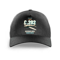 Thumbnail for Macchi C.202 Folgore - Lightning lines. Italian smiles. design on black printed hat