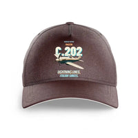 Thumbnail for Macchi C.202 Folgore - Lightning lines. Italian smiles. design on brown printed hat