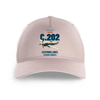 Thumbnail for Macchi C.202 Folgore - Lightning lines. Italian smiles. design on pink printed hat