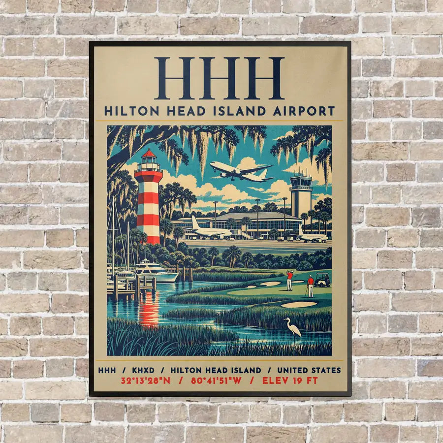 HHH - Poster - Canvas Framed - Beige