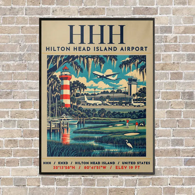HHH - Poster - Canvas Framed - Beige