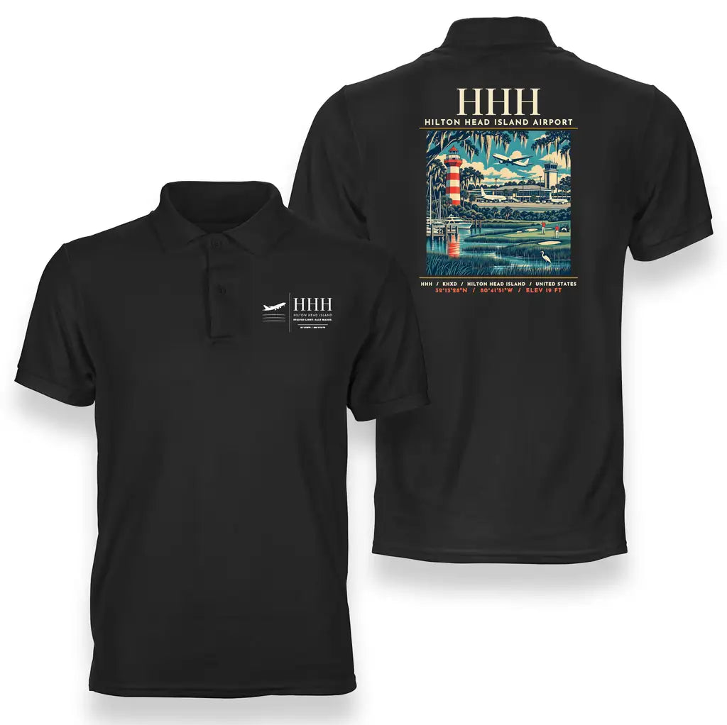 HHH - Poster - Double-Side Polo - Black