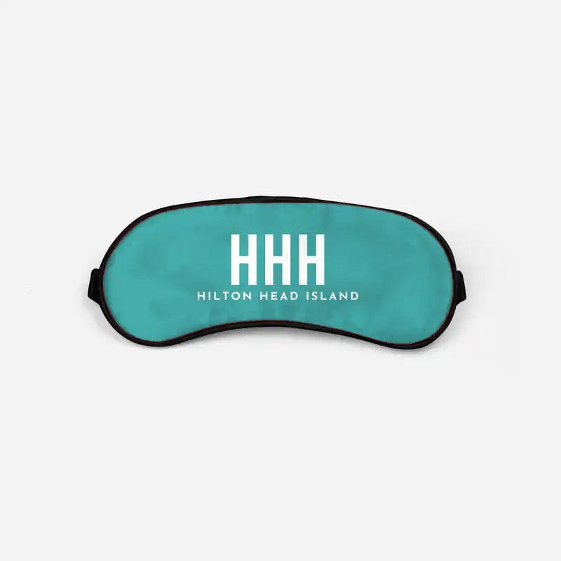 Hilton Head Island Airport (HHH) Sleep Masks - Sleep Mask - Code - Turquoise