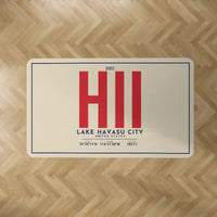 Thumbnail for Lake Havasu City Airport (HII) Carpets - Carpet Rectangle - ID Tag - Beige V2