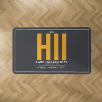 Thumbnail for Lake Havasu City Airport (HII) Carpets - Carpet Rectangle - ID Tag - Dark Gray V2