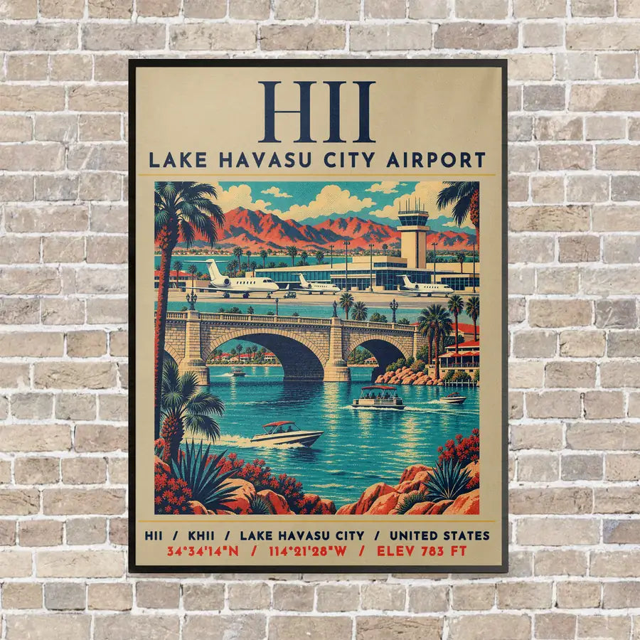 HII - Poster - Canvas Framed - Beige