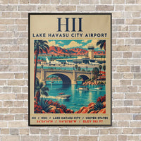 Thumbnail for HII - Poster - Canvas Framed - Beige