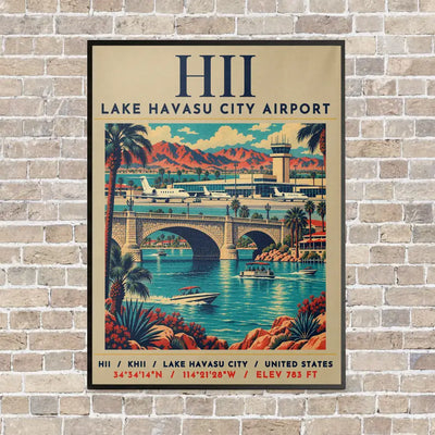 HII - Poster - Canvas Framed - Beige