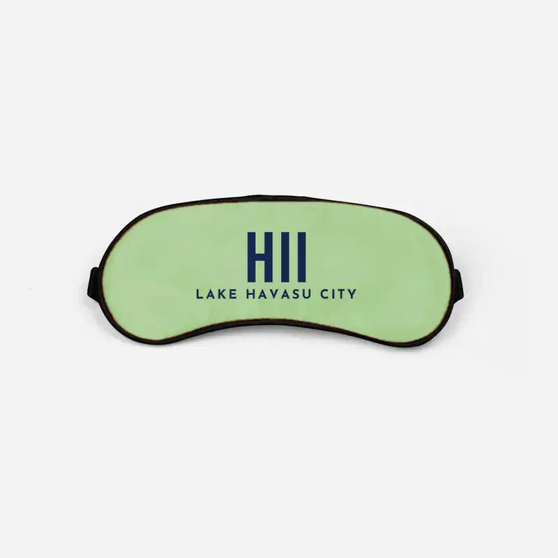 Lake Havasu City Airport (HII) Sleep Masks - Sleep Mask - Code - Light Green