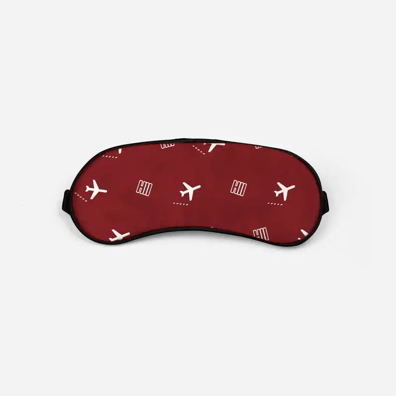 Lake Havasu City Airport (HII) Sleep Masks - Sleep Mask - Pattern - Dark Red