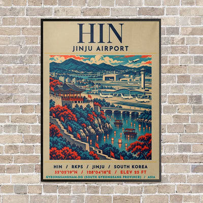 HIN - Poster - Canvas Framed - Beige