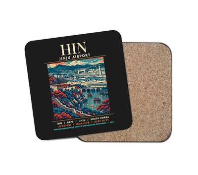 HIN - Poster - Coaster - Black