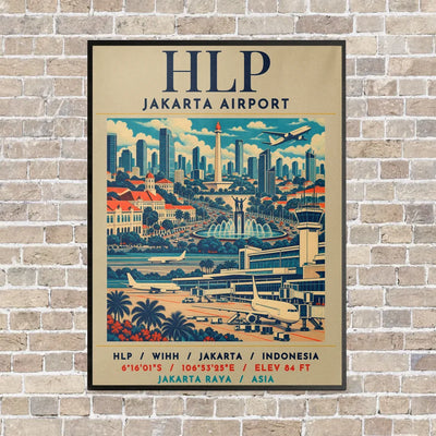 HLP - Poster - Canvas Framed - Beige