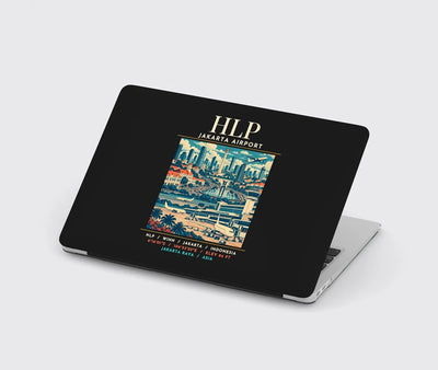 HLP - Poster - MacBook Case - Black