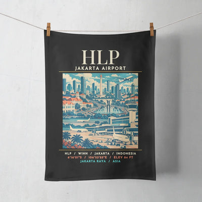 HLP - Poster - Towel - Black