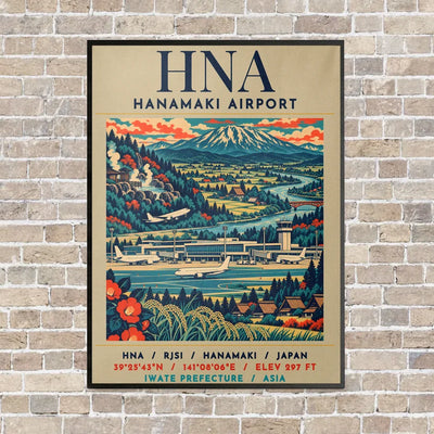 HNA - Poster - Canvas Framed - Beige