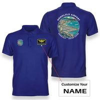 Thumbnail for HNL - Badge - Double-Side Polo - Blue + Name