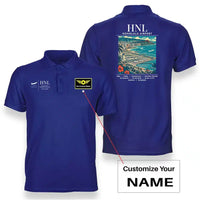 Thumbnail for HNL - Poster - Double-Side Polo - Blue + Name