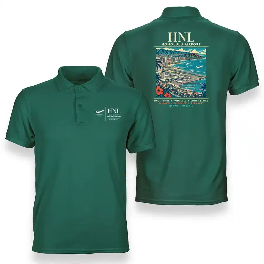 HNL - Poster - Double-Side Polo - Green