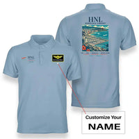 Thumbnail for HNL - Poster - Double-Side Polo - Light Blue + Name