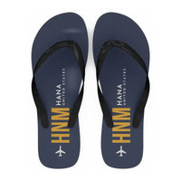 Thumbnail for Hana Airport (HNM) Slippers & Flip Flops - Slippers - Flip Flops - Code - Navy Blue