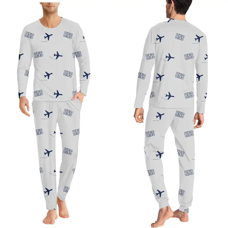 Haines Airport (HNS) Pajamas - Men Pajamas - Light Gray