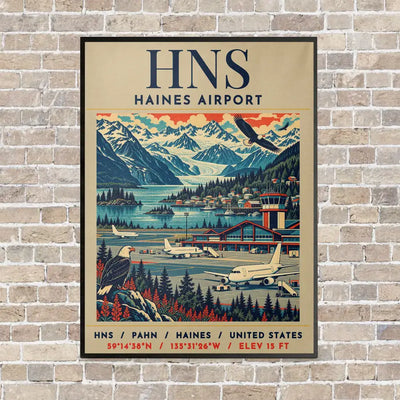 HNS - Poster - Canvas Framed - Beige