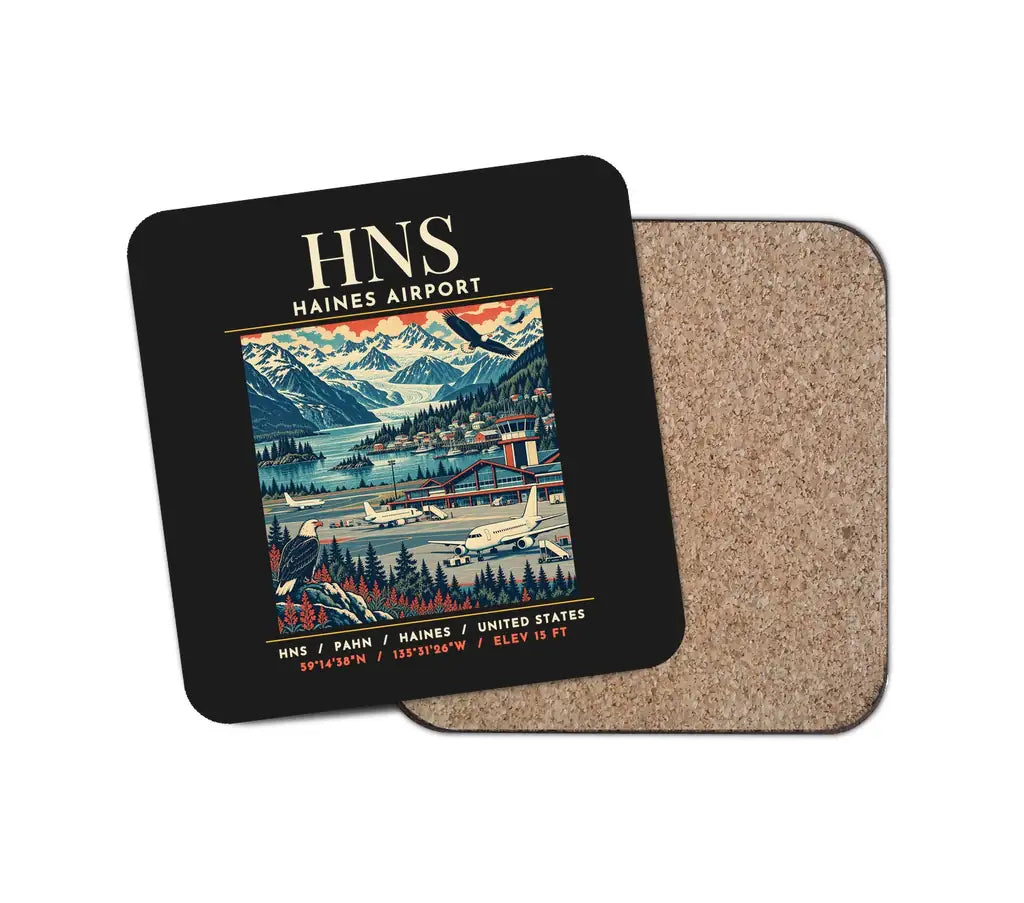 HNS - Poster - Coaster - Black