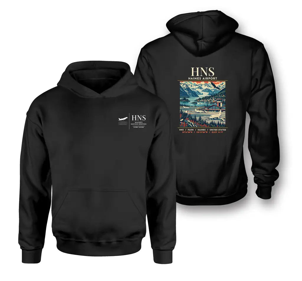 HNS - Poster - Double-Side Hoodie - Black
