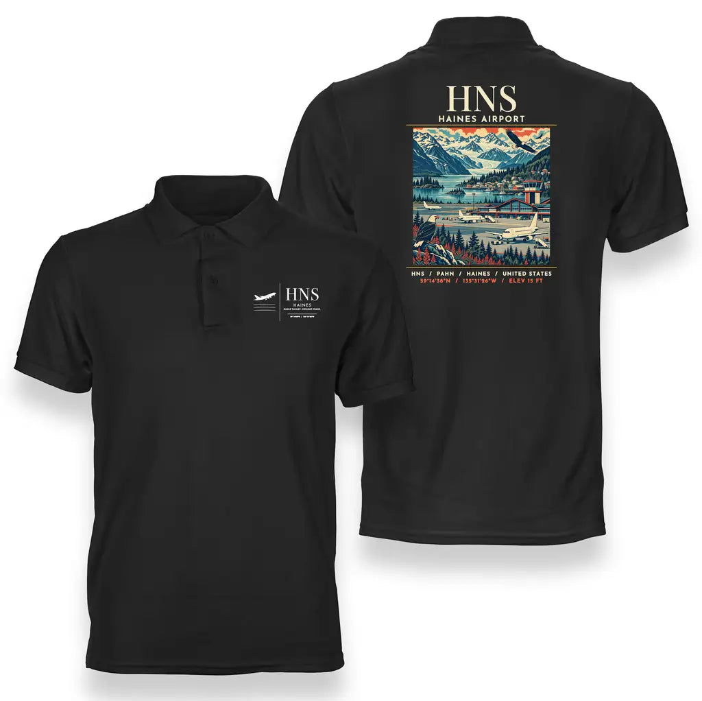 HNS - Poster - Double-Side Polo - Black