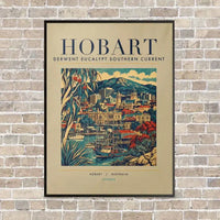 Thumbnail for HOBART - Poster - Canvas Framed - Beige