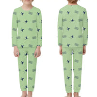 Thumbnail for Homer Airport (HOM) Pajamas - Children Pajamas - Light Green