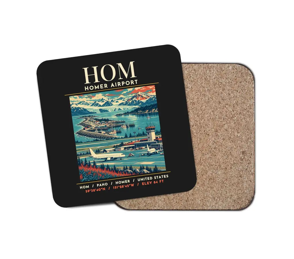 HOM - Poster - Coaster - Black