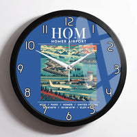 Thumbnail for HOM - Poster - Wall Clock Framed - Blue