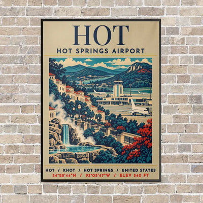 HOT - Poster - Canvas Framed - Beige