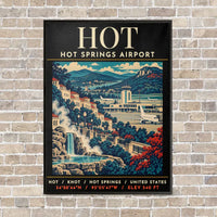 Thumbnail for HOT - Poster - Canvas Framed - Black