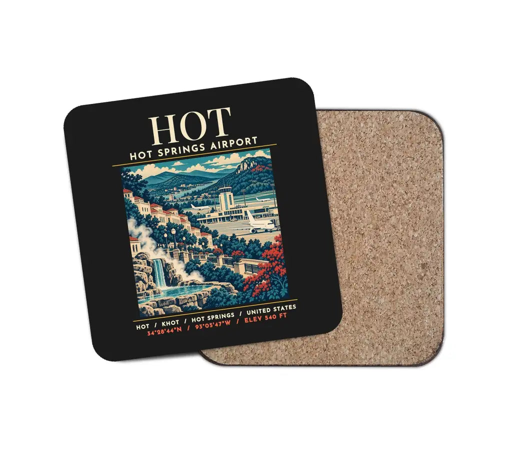 HOT - Poster - Coaster - Black
