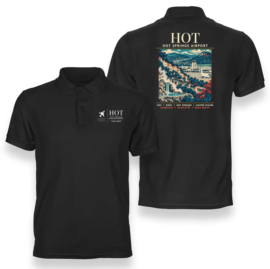 HOT - Poster - Double-Side Polo - Black