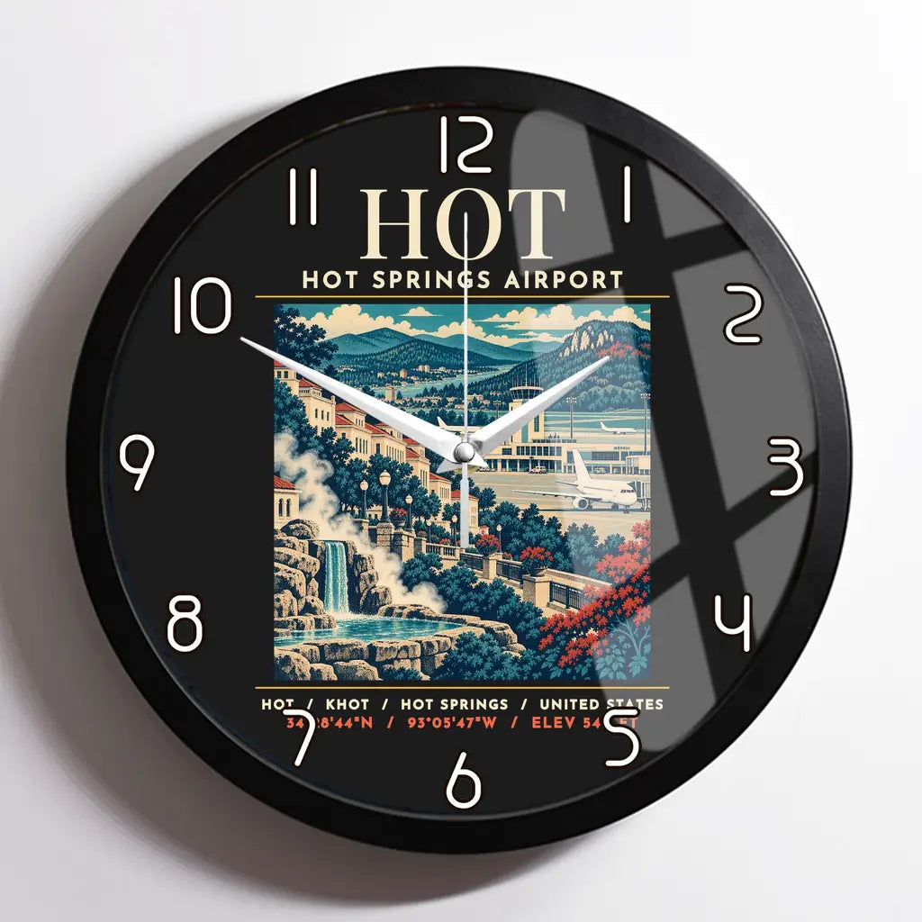 HOT - Poster - Wall Clock Framed - Black
