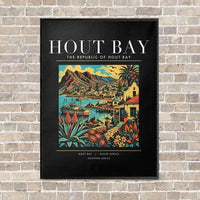 Thumbnail for HOUT BAY - Poster - Canvas Framed - Black