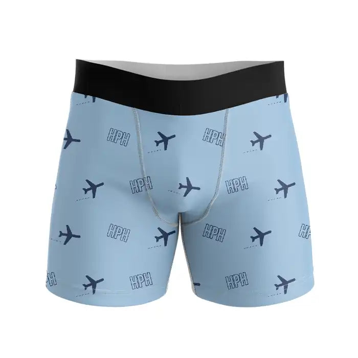 Cat Bi International Airport (HPH) Men Boxers - Pattern - Light Blue