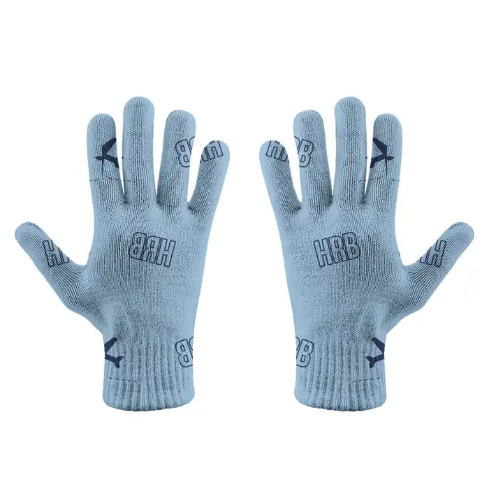 Harbin Taiping International Airport (HRB) Gloves - Gloves - Full - Pattern - Light Blue