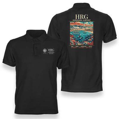 HRG - Poster - Double-Side Polo - Black