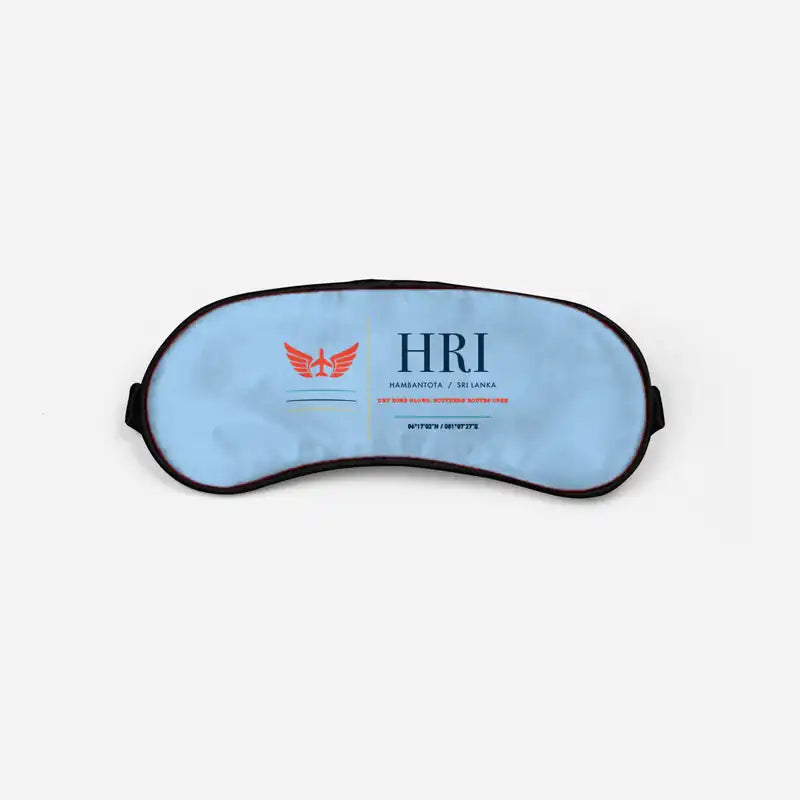 Mattala Rajapaksa International Airport (HRI) Sleep Masks - Sleep Mask - Front - Light Blue