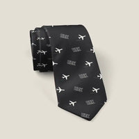 Thumbnail for Kharkiv International Airport (HRK) Ties - Tie - Pattern - Black