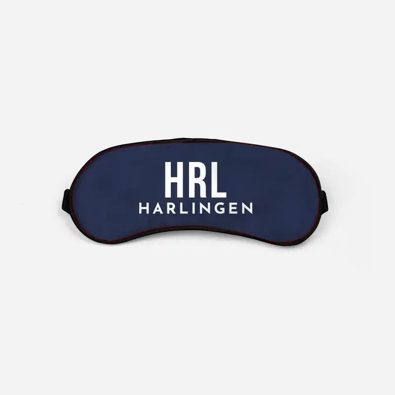 Valley International Airport (HRL) Sleep Masks - Sleep Mask - Code - Navy Blue