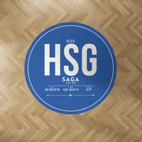 Thumbnail for Saga Airport (HSG) Carpets - Carpet Round - ID Tag - Blue V2