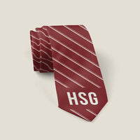 Thumbnail for Saga Airport (HSG) Ties - Tie - Stripe - Dark Red